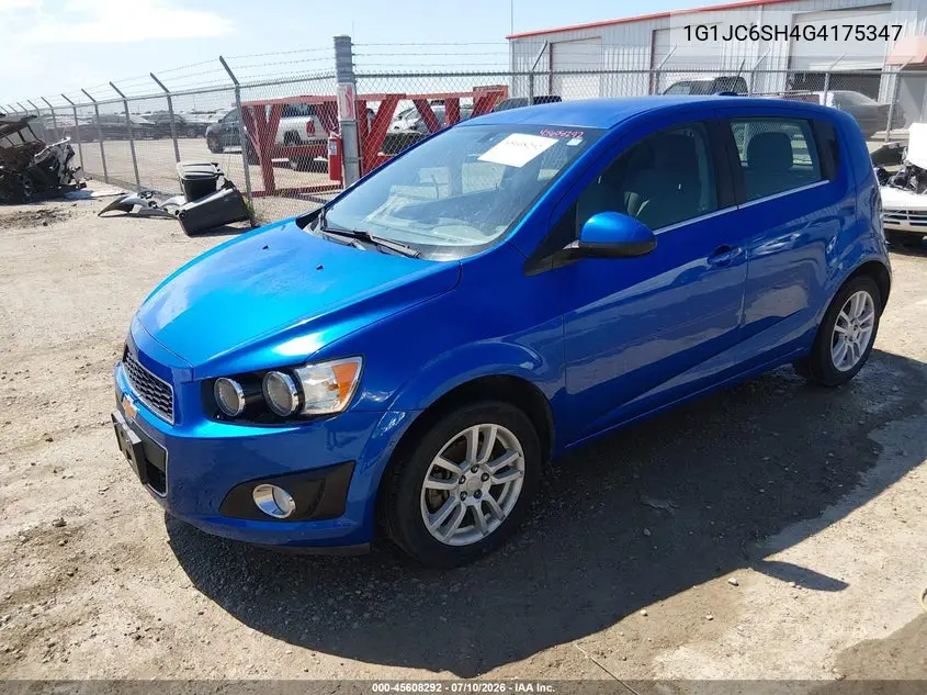 2016 Chevrolet Sonic Lt Auto VIN: 1G1JC6SH4G4175347 Lot: 45608292