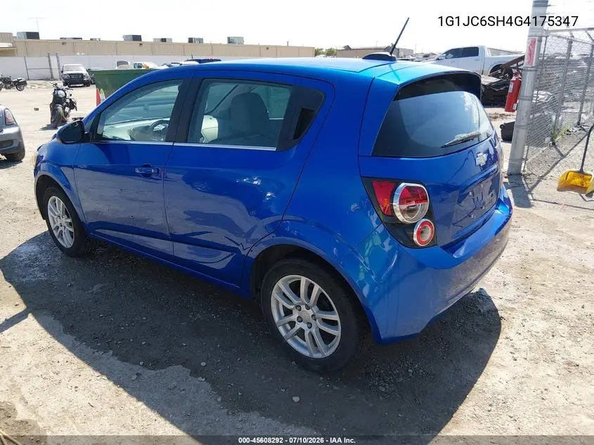 2016 Chevrolet Sonic Lt Auto VIN: 1G1JC6SH4G4175347 Lot: 45608292