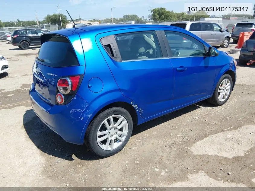 2016 Chevrolet Sonic Lt Auto VIN: 1G1JC6SH4G4175347 Lot: 45608292