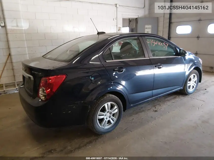 2016 Chevrolet Sonic Lt Auto VIN: 1G1JC5SH4G4145162 Lot: 45610057