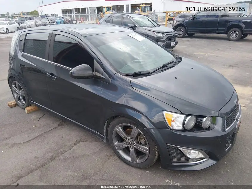 2016 Chevrolet Sonic Rs Manual VIN: 1G1JH6SB9G4169265 Lot: 45645507