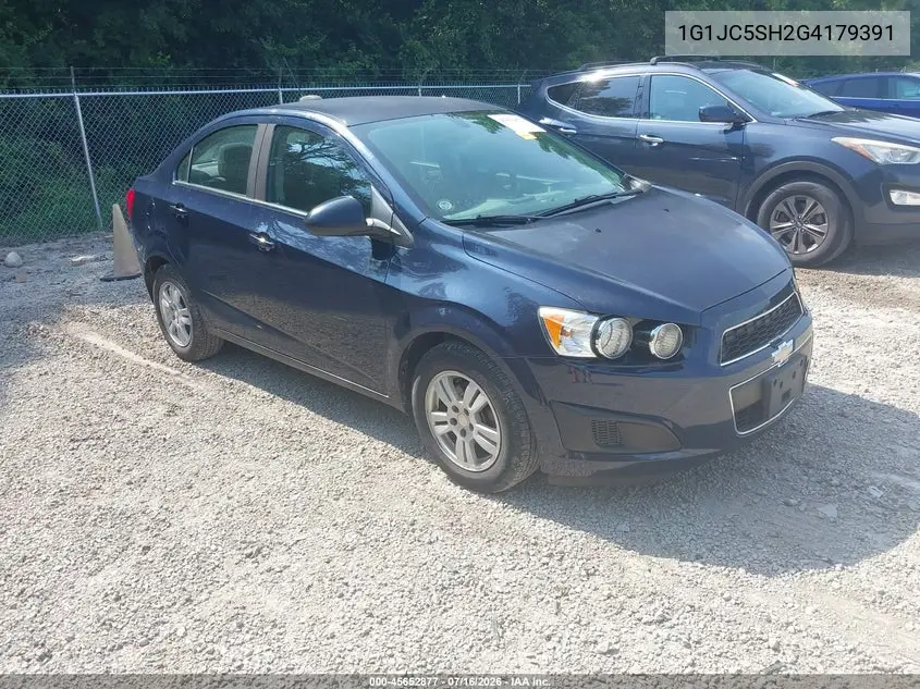 2016 Chevrolet Sonic Lt Auto VIN: 1G1JC5SH2G4179391 Lot: 45652877