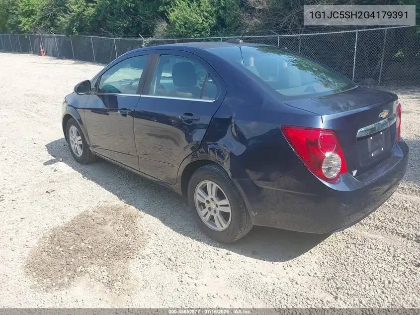 2016 Chevrolet Sonic Lt Auto VIN: 1G1JC5SH2G4179391 Lot: 45652877