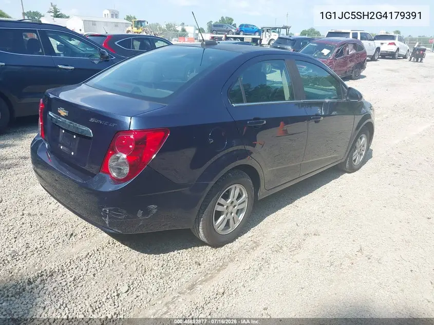 2016 Chevrolet Sonic Lt Auto VIN: 1G1JC5SH2G4179391 Lot: 45652877