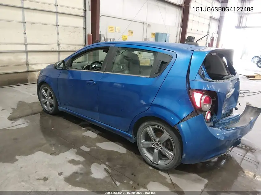 2016 Chevrolet Sonic Rs Auto VIN: 1G1JG6SB0G4127408 Lot: 45661510