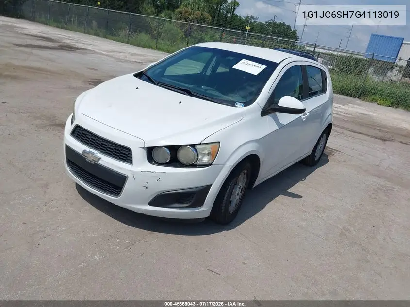 2016 Chevrolet Sonic Lt Auto VIN: 1G1JC6SH7G4113019 Lot: 45669043