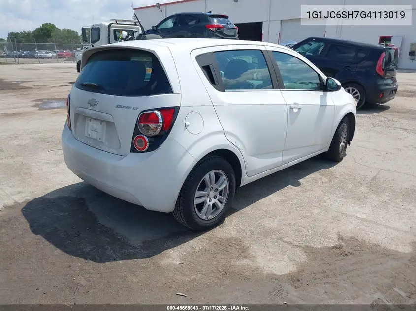 2016 Chevrolet Sonic Lt Auto VIN: 1G1JC6SH7G4113019 Lot: 45669043