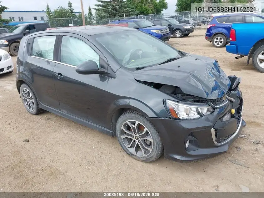 2017 Chevrolet Sonic Lt Auto VIN: 1G1JD6SB3H4162521 Lot: 30085198