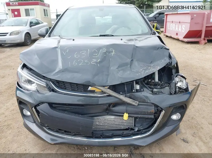 2017 Chevrolet Sonic Lt Auto VIN: 1G1JD6SB3H4162521 Lot: 30085198