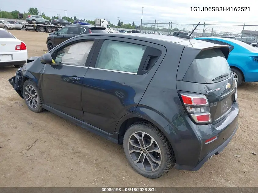 2017 Chevrolet Sonic Lt Auto VIN: 1G1JD6SB3H4162521 Lot: 30085198