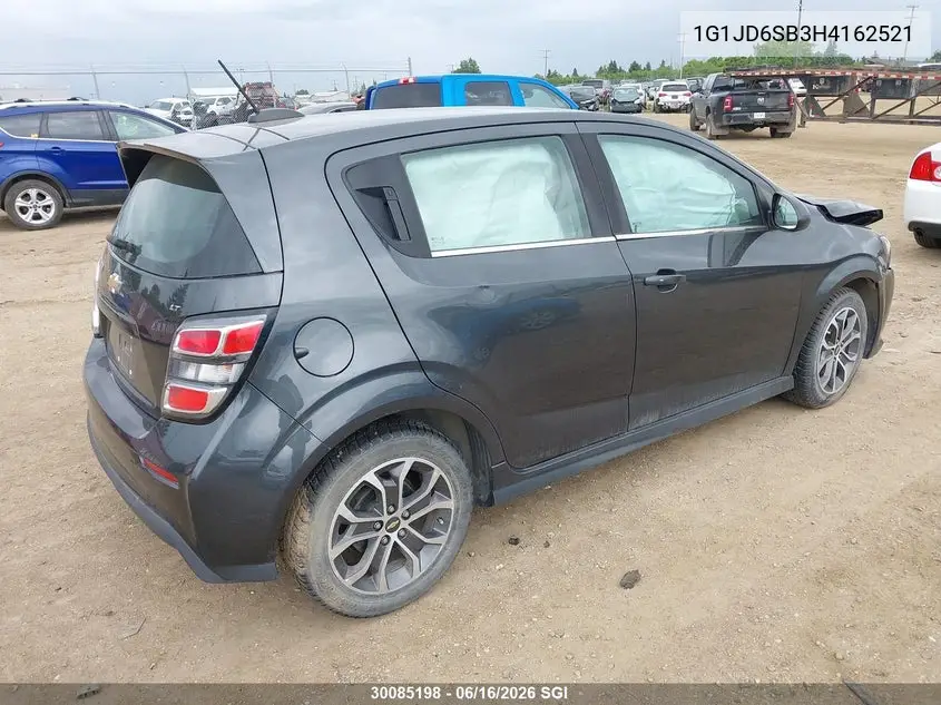 2017 Chevrolet Sonic Lt Auto VIN: 1G1JD6SB3H4162521 Lot: 30085198