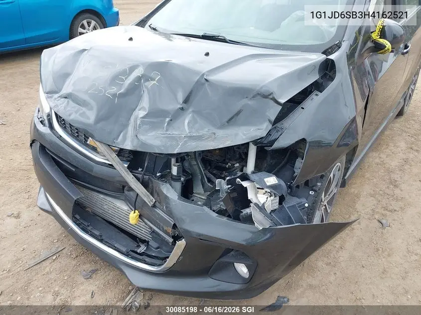 2017 Chevrolet Sonic Lt Auto VIN: 1G1JD6SB3H4162521 Lot: 30085198
