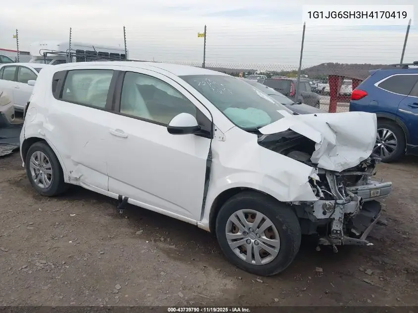 1G1JG6SH3H4170419 2017 Chevrolet Sonic Lt Auto