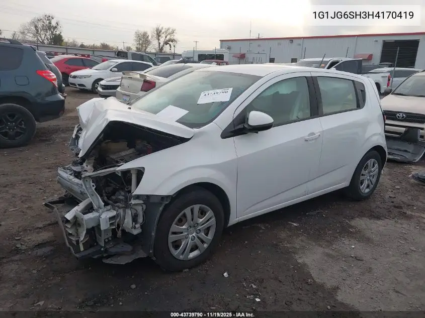1G1JG6SH3H4170419 2017 Chevrolet Sonic Lt Auto