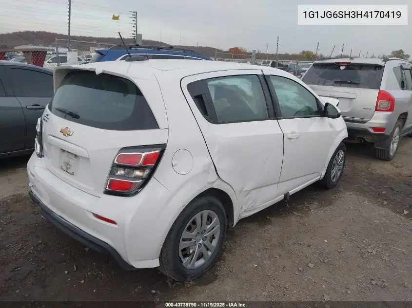 1G1JG6SH3H4170419 2017 Chevrolet Sonic Lt Auto