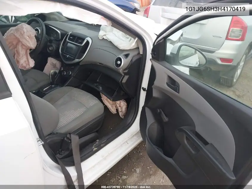 1G1JG6SH3H4170419 2017 Chevrolet Sonic Lt Auto