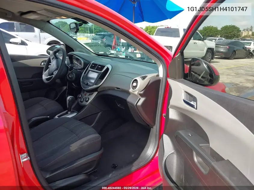 2017 Chevrolet Sonic Lt Auto VIN: 1G1JD5SH1H4101747 Lot: 45244560