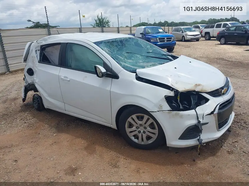 2017 Chevrolet Sonic Lt Auto VIN: 1G1JG6SH8H4156693 Lot: 45353571
