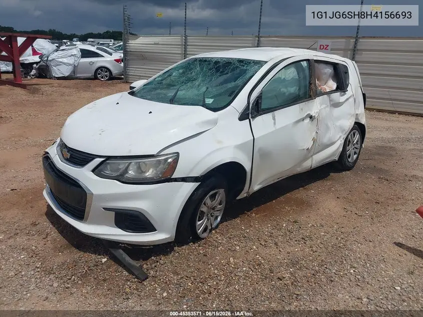 2017 Chevrolet Sonic Lt Auto VIN: 1G1JG6SH8H4156693 Lot: 45353571