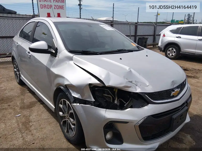 2017 Chevrolet Sonic Lt Auto VIN: 1G1JD5SH2H4164419 Lot: 45371696