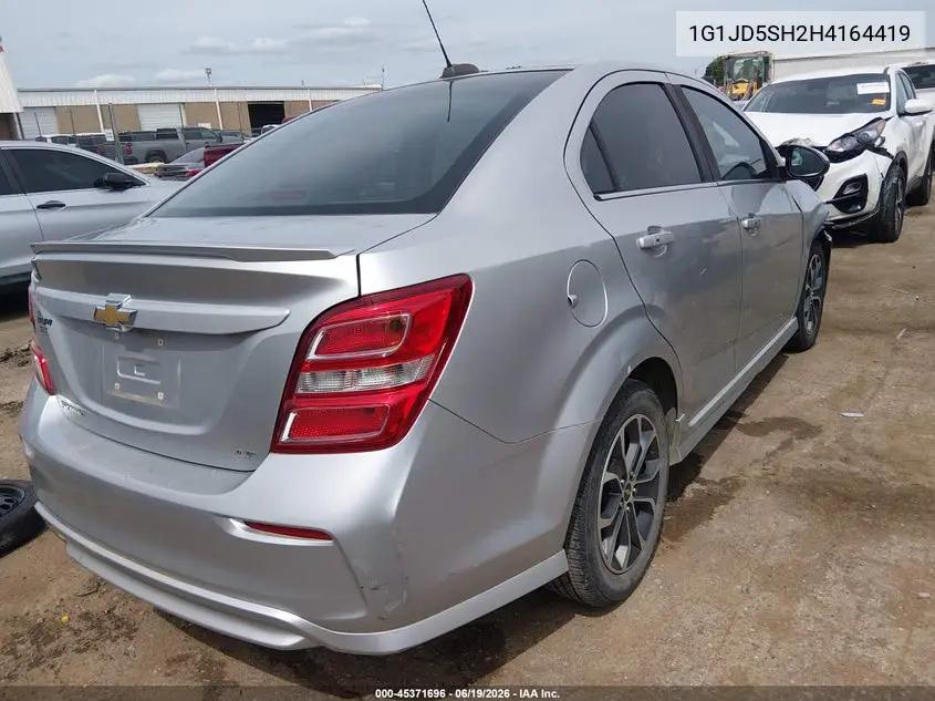 2017 Chevrolet Sonic Lt Auto VIN: 1G1JD5SH2H4164419 Lot: 45371696