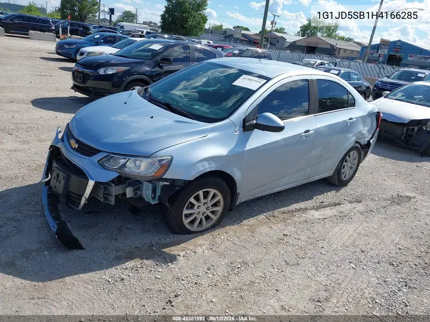 2017 Chevrolet Sonic Lt Auto VIN: 1G1JD5SB1H4166285 Lot: 45381593