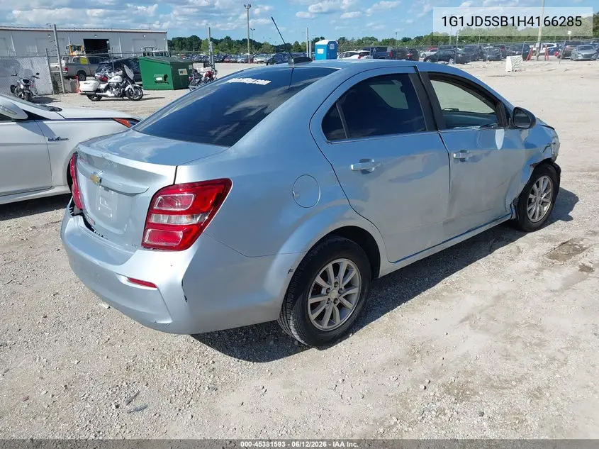 2017 Chevrolet Sonic Lt Auto VIN: 1G1JD5SB1H4166285 Lot: 45381593