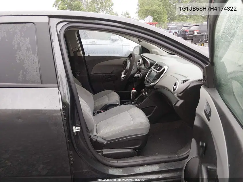 2017 Chevrolet Sonic Ls Auto VIN: 1G1JB5SH7H4174322 Lot: 45446730