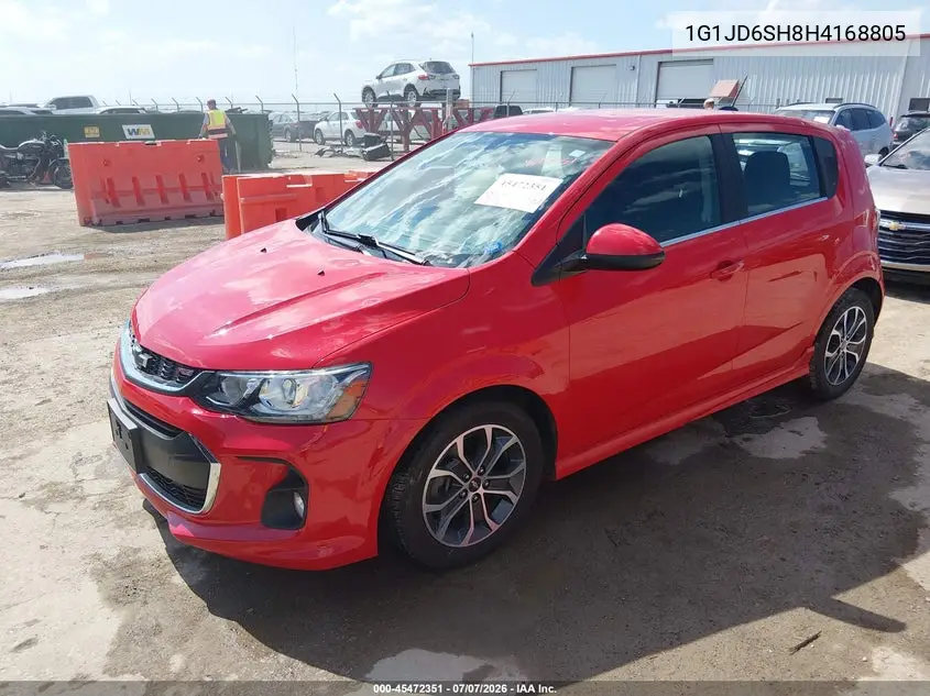 2017 Chevrolet Sonic Lt Auto VIN: 1G1JD6SH8H4168805 Lot: 45472351