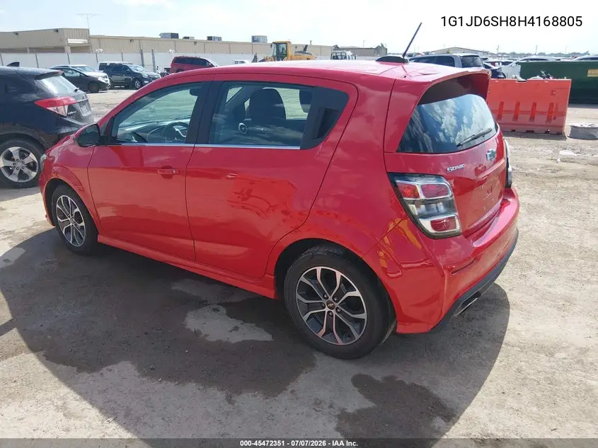 2017 Chevrolet Sonic Lt Auto VIN: 1G1JD6SH8H4168805 Lot: 45472351