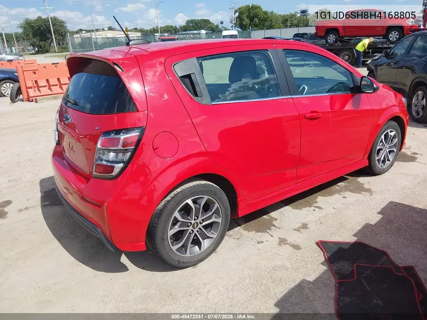 2017 Chevrolet Sonic Lt Auto VIN: 1G1JD6SH8H4168805 Lot: 45472351