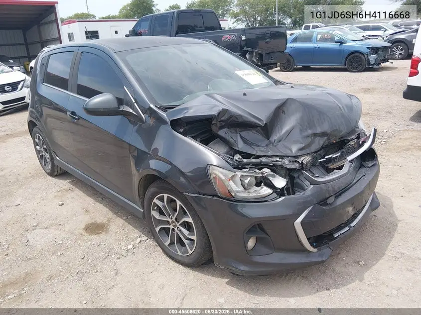 2017 Chevrolet Sonic Lt Auto VIN: 1G1JD6SH6H4116668 Lot: 45508620
