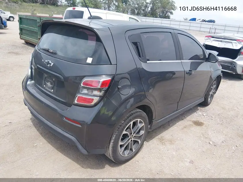 2017 Chevrolet Sonic Lt Auto VIN: 1G1JD6SH6H4116668 Lot: 45508620
