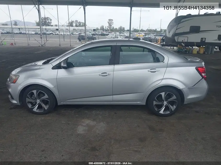 2017 Chevrolet Sonic Premier Auto VIN: 1G1JF5SB4H4134358 Lot: 45508672