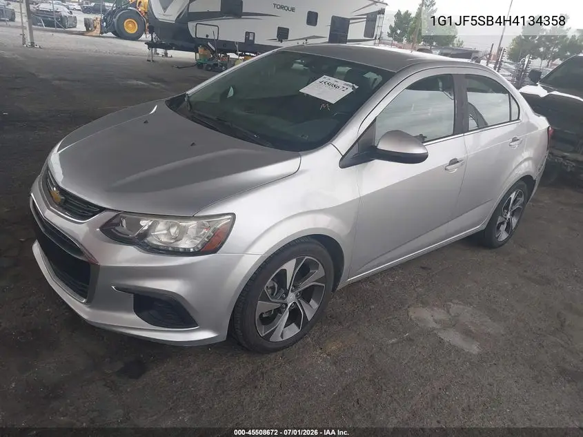 2017 Chevrolet Sonic Premier Auto VIN: 1G1JF5SB4H4134358 Lot: 45508672