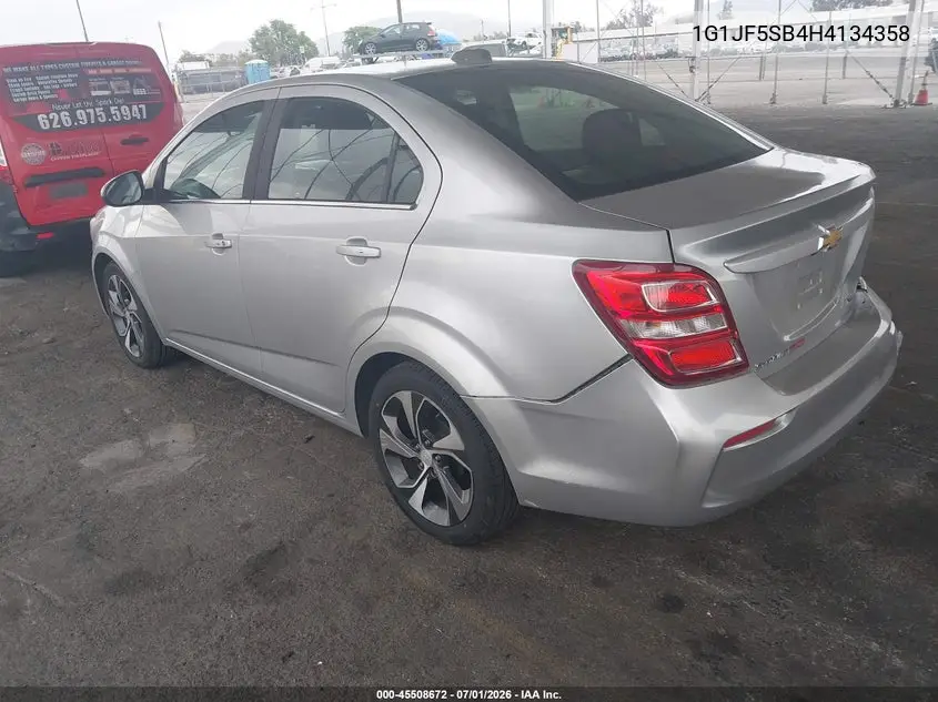 2017 Chevrolet Sonic Premier Auto VIN: 1G1JF5SB4H4134358 Lot: 45508672