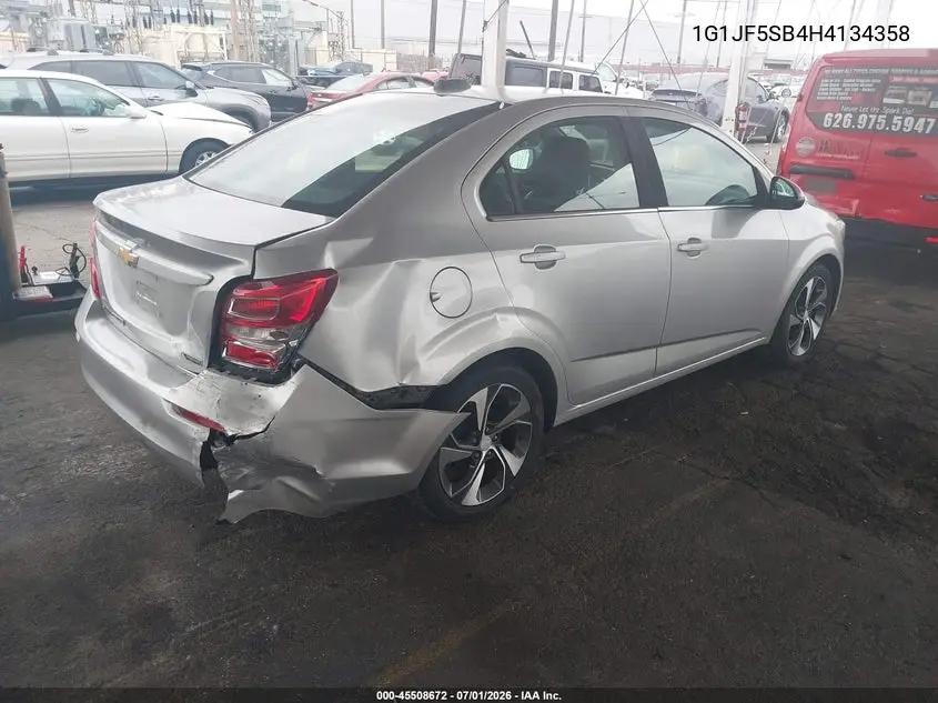 2017 Chevrolet Sonic Premier Auto VIN: 1G1JF5SB4H4134358 Lot: 45508672