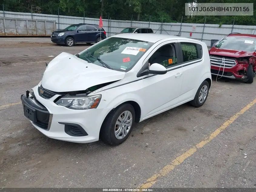 2017 Chevrolet Sonic Lt Auto VIN: 1G1JG6SH8H4170156 Lot: 45568618