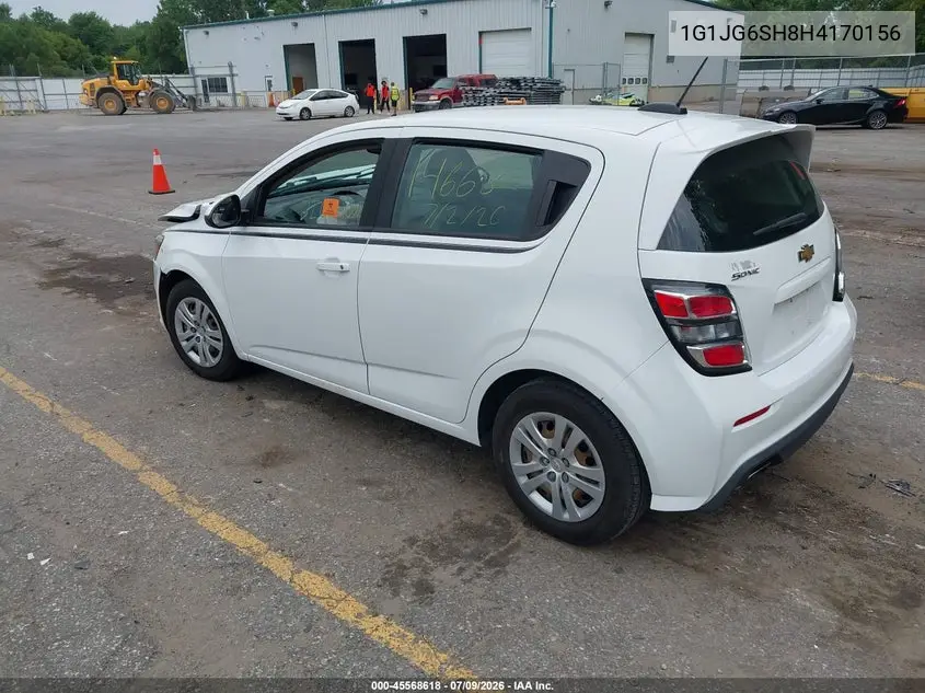 2017 Chevrolet Sonic Lt Auto VIN: 1G1JG6SH8H4170156 Lot: 45568618