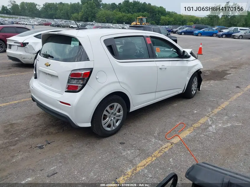 2017 Chevrolet Sonic Lt Auto VIN: 1G1JG6SH8H4170156 Lot: 45568618