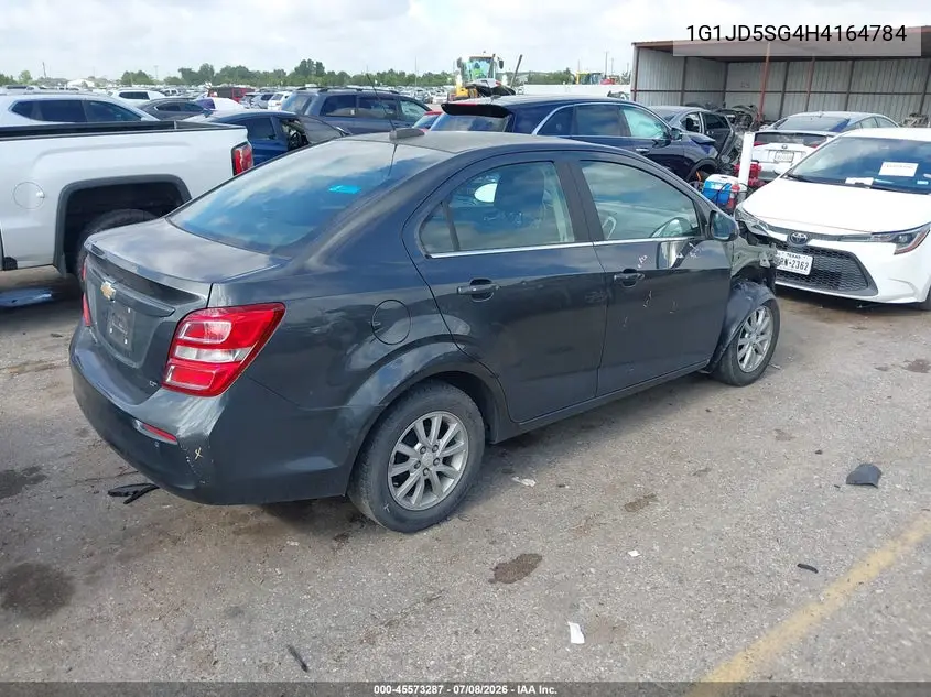 2017 Chevrolet Sonic Lt Auto VIN: 1G1JD5SG4H4164784 Lot: 45573287