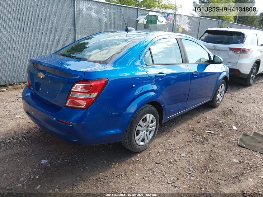 2017 Chevrolet Sonic Ls Auto VIN: 1G1JB5SH9H4134808 Lot: 45580964