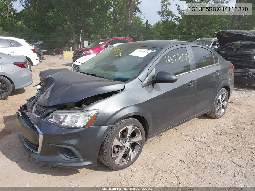 2017 Chevrolet Sonic Premier Auto VIN: 1G1JF5SBXH4113370 Lot: 45595115