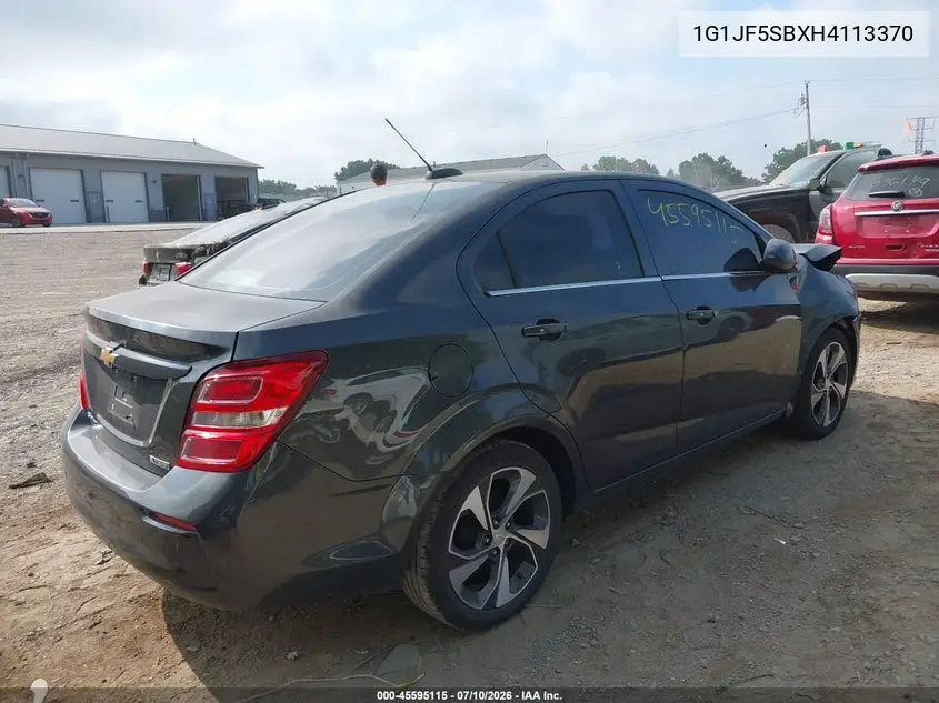 2017 Chevrolet Sonic Premier Auto VIN: 1G1JF5SBXH4113370 Lot: 45595115
