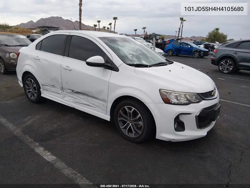 2017 Chevrolet Sonic Lt Auto VIN: 1G1JD5SH4H4105680 Lot: 45615941