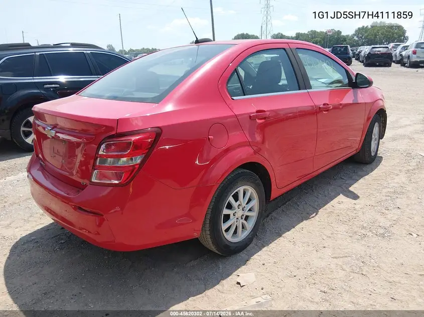 2017 Chevrolet Sonic Lt Auto VIN: 1G1JD5SH7H4111859 Lot: 45620302