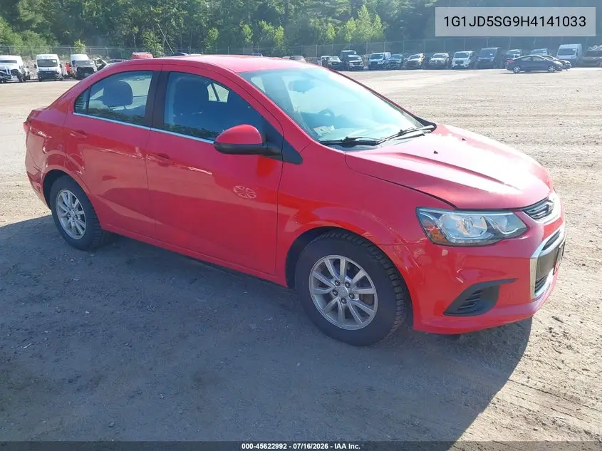 2017 Chevrolet Sonic Lt Auto VIN: 1G1JD5SG9H4141033 Lot: 45622992