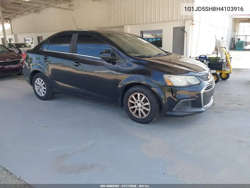 2017 Chevrolet Sonic Lt Auto VIN: 1G1JD5SH8H4103916 Lot: 45665362