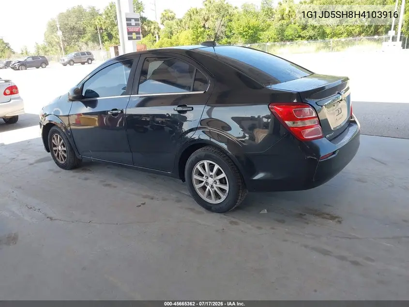 2017 Chevrolet Sonic Lt Auto VIN: 1G1JD5SH8H4103916 Lot: 45665362