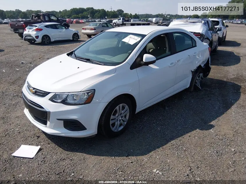 2017 Chevrolet Sonic Ls Auto VIN: 1G1JB5SGXH4177271 Lot: 45665606